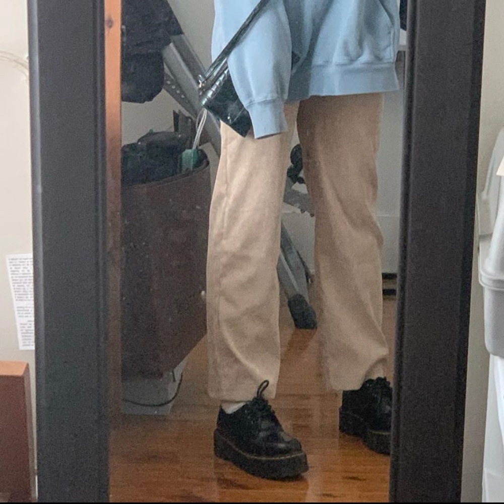 straight leg corduroy pants
